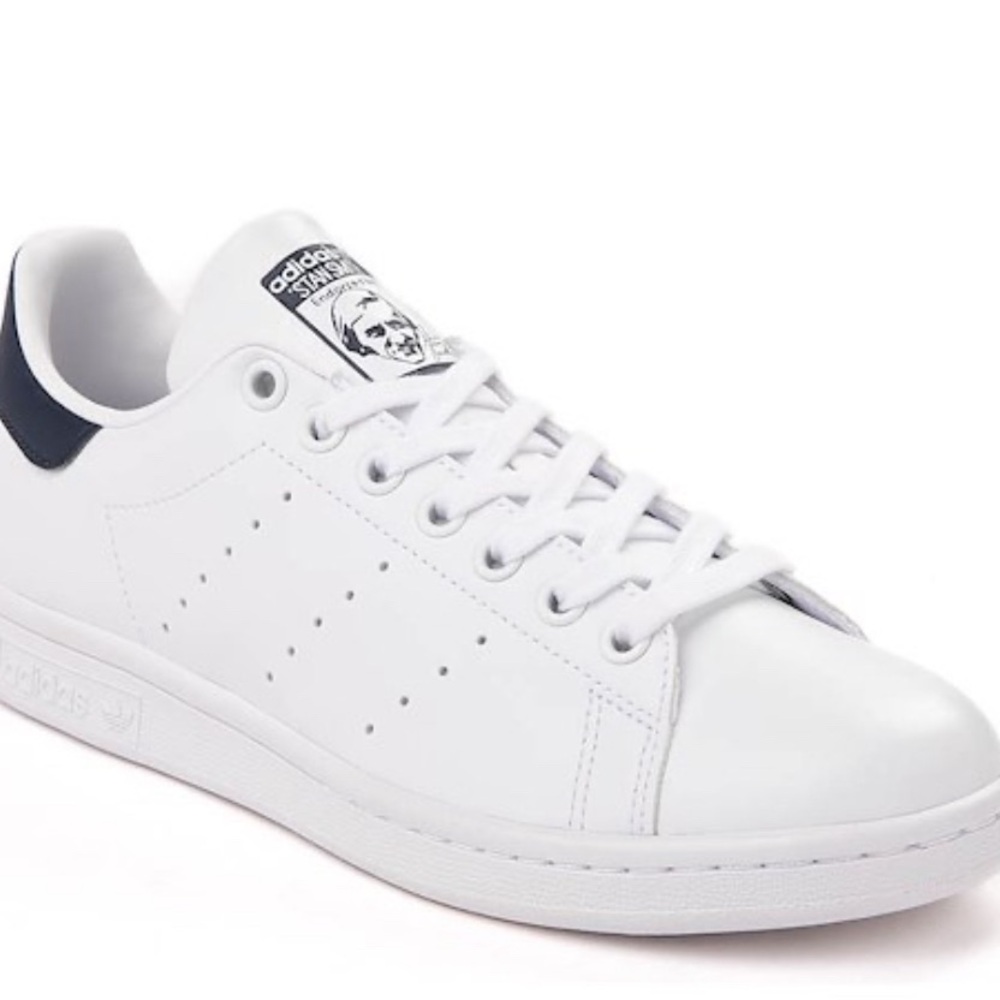 Womens adidas Stan Smith Athletic Shoe - White / Navy